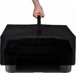 Heavy Fabric Waterproof Nylon Printer Dust Cover Compatible with Canon PIXMA TS3550i / TS3551i / TS3450 / TS5350i Multifunction Printer (Black)