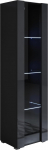 Muebles Bonitos riidekapp Luke mudel V5 must (40 x 167 cm) standardjalgadega