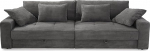 Big-Sofa 15261 Mugav Lounge komplekt 2 voodikastiga, palju panipaiku, B 284 x S 113 x K 84 cm, tikitud iste, diivan koos seljapatjadega ja dekoratiivpadjadega, kaasaegne pehme Corduroy kate in