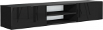 TV kapp - must k&otilde;rgl&auml;ikega, 120 x 30 x 35 cm, elutoa m&ouml;&ouml;bel, kaasaegne TV kapp, TV laud, madala seinaplaadiga elutuba - TV Lowboard