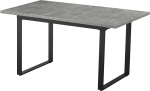 B&D home Anna 11202-US-BETO-P S&ouml;&ouml;gilaud pikendatav 120-160 x 80 cm 4-6 inimesele Puidust laud liuguriga must k&ouml;&ouml;ki, s&ouml;&ouml;gituppa, skandinaavia t&ouml;&ouml;stusdisain, betoonilahendus