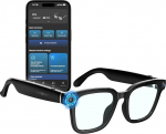 AI Smart Brille mit Kamera, 8MP HD 1200P Videoaufzeichnung, Bluetooth AI &Uuml;bersetzungsbrille, Musikwiedergabe & Freisprechen, UV & Blaulichtschutz f&uuml;r Damen & Herren