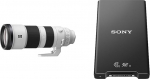 Sony FE 200-600mm f/5.6-6.3G OSS | Full Format, Super Telephoto Zoom Lens (SEL200600G) & MRW-G2 Memory Card Reader CFexpress Type A/SD (USB-C 3.2 Gen2, 10Gpbs Transfer Speed)
