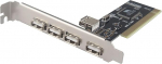 5 pordi USB 2.0 PCI-kaardi adapter USB 2.0 Hub Converter Adapter 480Mb/s PCI Mutiple Ports Expansion Card Adapter for PC Desktop Computer