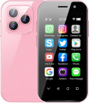 Hipipoo Mini nutitelefon, 4G v&auml;ike telefon 3,0 tolli, kaks SIM-kaarti, 2600 mAh aku, 2MP + 5MP kaks kaamerat, laste telefon n&auml;o lukustust vabastava funktsiooniga, t&auml;iskasvanute varutelefon (3GB + 32GB, roosa)