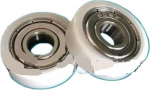 Pakend 10 tk 8 x 26 x 8 mm F-t&uuml;&uuml;pi lennuki rihmaratas M6 keermega pakendis nailonist plastist POM 608 laagriga rihmaratas