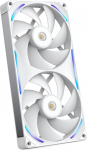 NZXT F280X Performance Single Frame ventilaator - 2x 140mm PWM RGB PC korpuseventilaator - Maksimaalne &otilde;huvool ja staatiline r&otilde;hk - LCP raam ja tiivad - Magnetiline vedeliku d&uuml;naamiline laager - valge