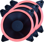 Ionz Halo ventilaatorid Static Solid Color Powered by Molex ja Cha Red X3