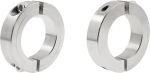 2 Pack Double Split Shaft Collar, SAFYY 304 roostevabast terasest, kaheosaline pingutuskaelus koos M6-kruvidega, 1,5-tolline ava suurus