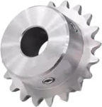 Kettenrollenzahnrad 04C 6,35 mm Teilung 23 Z&auml;hne 304 Edelstahl Rollenkettenrad Bohrung 8-18(15mm(keyway 5x2.300cmm))