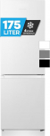 Heinrich&acute;s Fridge Freezer Combination 175 Litres, XXL, Fridge with Freezer, Fridge Volume 122 L, Freezer Compartment 53 L, LED Interior Lighting, Quiet 39 dB, Large Freezer Boxes, 7 Temperature Levels