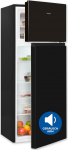 Exquisit KGC5270-45-010E Fridge-Freezer, 143 cm Height, Fridge Freezer, 206 Litres, 4-Star Freezer, Door Hinge, Changeable, Temperature Control, Black