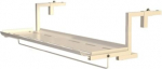 Balkontisch zum Aufh&auml;ngen, klappbarer Tisch, Wandmontage, schwebende Regale, H&auml;ngetische, Gel&auml;nder, Klapptisch, Arbeitsbank, Edelstahl-Arbeitsplatte, Kaffee, Terrasse, Garten, Esszimmer, M&ouml;bel