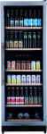 Bruges Beer Fridge - Freestanding or Base - Stainless Steel - Beer Climate Cabinet 320 Bottles - 171 x 59.8 x 68.5 cm - Glass Door