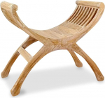 livasia Seat Stool, Teak Wood, Garden Stool, Conservatory Furniture, from Java (Indonesia)