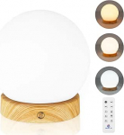 P&auml;evavalguslamp 10000 Lux, p&auml;evavalguse simulatsioon, v&auml;relusvaba ja UV-vaba LED-tehnoloogia, p&auml;evavalguslamp koos kaugjuhtimispuldiga, 3 v&auml;rvitemperatuuri, dimmer ja taimeri.