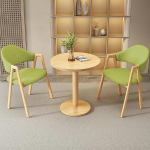 MESCXTY s&ouml;&ouml;gilaua komplekt 2-le, &uuml;mmargune k&ouml;&ouml;gilaud ja polsterdatud toolid PU polstriga, 3-osaline s&ouml;&ouml;gilaudade komplekt, kohvilaud ja toolid, kontorikonverentsi vastuv&otilde;tulaud k&ouml;&ouml;gi jaoks (60 cm, J)