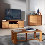 Elutoa m&ouml;&ouml;blikomplekt 3-osaline Lowboard TV Board kirst sahtlitega Sideboard kohvilaud Modern Oak