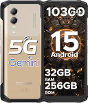 DOOGEE Blade 20 Turbo 5G AI Android 15 v&auml;litelefoni ilma lepinguta, 10300mAh/33W, 32GB + 256GB / TF 2TB v&auml;litelefoni, 50MP AI kaamera, 6,6-tolline IPS-ekraan, 3 kaardid Dual 5G SIM / IP68 / NFC