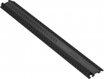VEVOR 1-kanaliline voolikus sild 100 x 13 x 2 cm Kaablisild Valmistatud TPR-st &Uuml;les&otilde;idukaitse Kaabel Max. 907 kg telje kohta kandev&otilde;ime Kaablikanalisild Ideaalne eluruumidesse B&uuml;roodesse Ladudesse Teema