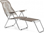 Spaghetti Sun Lounger - Colour - Taupe - Modern - Aluminium / PVC