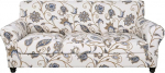 SearchI Stretch Sofa Cover Printed Floral Pattern 4 Pieces Sofa Slipcover with 3 Separate Pillow Covers, Washable Furniture Protector for Living Room (Sofa, Love Flower)