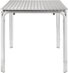 Bolero U505 virnastamislaud, roostevaba teras, kandiline, 700 mm x 700 mm