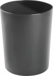 mDesign &uuml;mmargune metallist pr&uuml;gikast v&auml;ike 4.8L taaskasutatav pr&uuml;gikast vannituppa, k&ouml;&ouml;ki, magamistuppa, kodukontorisse - vastupidav roostevabast terasest - Mirri Collection - must