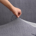 WWQQKJ Diivanikate ilma k&auml;etoeta Grin nahast 3/2 istekohaga diivanivoodi kate Jacquard Armless pol&uuml;ester Spandex Stretch diivanile diivanile kaitsev kate (O1.190-210 cm/74.8-82.6in)