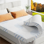 Gel Memory Support Combination Layer Mattress Topper 140 x 200 cm - 7,5 cm k&otilde;rgus 7-tsoonilise toega, H3 & H4, madratsikaitsja pestava kattega, Box Spring voodile ja diivanvoodile, 100 p&auml;eva prooviperioodiga