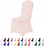 Spandex toolikate, toolikatted, elutoa toolikate, eemaldatav toolikate, pestav liibuv kate, Stretch toolikate peole, bankettidele, pulmadele, &uuml;ritustele, hotellile, 25 t&uuml;kki (Blush).