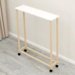 Schmaler Konsolen-Sofatisch mit 360&deg; drehbaren R&auml;dern, Ausstellungsregal f&uuml;r den Eingangsbereich, hinter dem Couchtisch (31,4" x7,8 x43,8) - platzsparendes Design f&uuml;r das Foyer