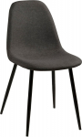 AC Design Furniture Linea 4 s&ouml;&ouml;gitooli komplekt Laius 44,5 x s&uuml;gavus 56 x k&otilde;rgus 84 cm Tumehall/must kangas / metall