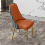 WIGSELBL Mid-Century Faux nahast s&ouml;&ouml;gitoolid Modernne laud Mugav k&uuml;ljetool kuldsete jalgadega elutuppa Pehmendatud aktsent Armless vaba aja k&ouml;&ouml;ki