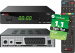 AXRED T90 HD DVBT2 vastuv&otilde;tja PVR salvestusfunktsiooniga, DVBT vastuv&otilde;tja DVB-T ja DVB-T2 antennidele, DVB T vastuv&otilde;tja TV-raadio DVB T2 antennile, HDMI SCART USB
