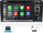 Uckazy Android 14 7' 2+64G autostereo Audi A3 2003-2011 S3 2006-2012 RS3 2011 2012 &uuml;hilduv Carplay Android autoraadio IPS puuteekraaniga/Bluetooth/Mirror Link/FM/AMiga