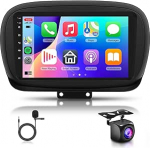 2G 64G Rimoody Android autoraadio Fiat 500X 2014-2020 9-tolline puuteekraaniga Fiat 500X raadio traadita Carplay Android auto Bluetooth navigatsioon GPS peeglilink FM/RDS/EQ raadio WiFi USB + tagurdamine