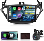 Androidi autoraadio Opel Corsa 2015-2019/Opel Adam 2013-2016 juhtmevaba Carplay ja Android Car, 9-tolline HD puutetundlik autoraadio GPS/WiFi/Bluetooth/EQ/FM RDS-ga.