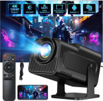 Kepeak projektor, 4K FHD 1080P mini projektor, Android 11.0 WiFi 6 BT5.0, automaatne keystone korrektsioon, 360&deg; p&ouml;&ouml;ratav, 150 tolli, 390ANSI, nutiprojektor, kaasaskantav projektor kodukino/telefoni jaoks