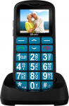 uleway Senior mobiiltelefon suurte nuppudega ja ilma lepinguta, Dual SIM pension&auml;ride GSM pension&auml;ride mobiiltelefon SOS h&auml;daabik&otilde;nede nupuga Suure nupuga mobiiltelefon koos laadimisjaamaga Sinine