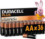 Duracell Plus AA Mignon leelispatareid, 1,5 V LR6 MN1500, 36 kaupa (Amazon eksklusiivne)
