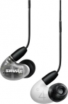 Shure AONIC 4 Wired Sound Isolating Earbuds, detailne heli, Dual Hybrid Driver, k&otilde;rvasisesed eemaldatavad kaablid, k&otilde;rge kvaliteet ja vastupidavus, &uuml;hildub Apple ja Android seadmetega - valge