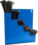 HORZEFIX seinale paigaldatav organiseerimiskarp kaabliside komplekt 5 x 100 tk erinevates v&auml;rvides (roheline)