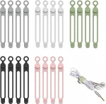 Wiederverwendbare Silikon-Kabelbinder, Maslasee 20 St&uuml;ck, Kabel-Organizer f&uuml;r einfaches Kabelmanagement, B&uuml;ndeln von Dr&auml;hten und Ladekabeln.