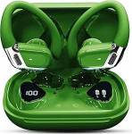 Bluetooth spordik&otilde;rvaklapid, traadita Bluetooth 5.4 k&otilde;rvaklapid 4 ENC m&uuml;ravastase mikrofoniga, k&otilde;rvaklapid HiFi Stereo, 50 tundi m&auml;nguaega traadita k&otilde;rvaklapid, IP7 veekindel, kaks LED-ekraani