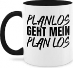 Mug 325 ml - Statement - Planlos geht mein Plan los - 325 ml - Must - Kohvitassid - Kohvitassid &uuml;tlused &uuml;tlused kohvikannu Statement Mug Happy New Year Coffee Cup New Year Tea Cup with