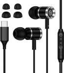 USB-C-Kopfh&ouml;rer mit Kabel f&uuml;r Samsung Galaxy S25 Ultra S24 FE S23 S22 S21 A16 5G A17 A15 A56 A55 A53 A54 A36 A35, Typ C Kopfh&ouml;rer mit Mikrofon und Lautst&auml;rkeregler f&uuml;r iPhone 17, 16, 15 Pro