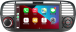Aphrfamma Double DIN autoraadio, mis &uuml;hildub traadita Carplay Android autoga Fiat 500 2007-2015 Inch IPS Bluetooth/FM/AM Radio/USB/EQ (must)