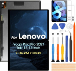 LCD Screen for Lenovo Yoga Pad Pro 2021 / Yoga Tab 13 YT-K606M - for Lenovo YT-K606F LCD Display Touch Digitizer Glass Panel Assembly Tools Kit Repair Parts