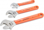 Crescent Cresent AC26810CV 3 Pc. Adjustable Cushion Grip Wrench Set 6", 8" and 10", Black